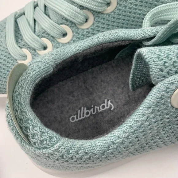 Allbirds TPIW8 Women's Light Blue Knit Lace Up Sneakers Size 8 - Picture 5 of 8